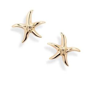 VERSACE  Barocco Starfish Stud Earrings Rare